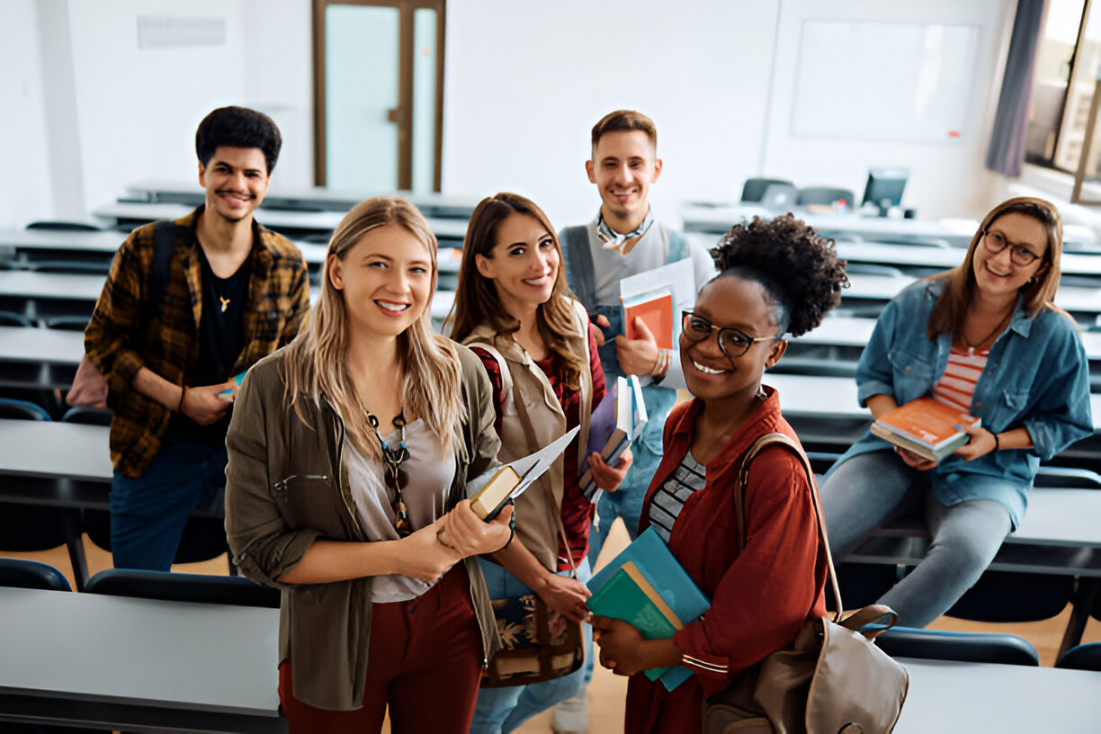 Students collaborating